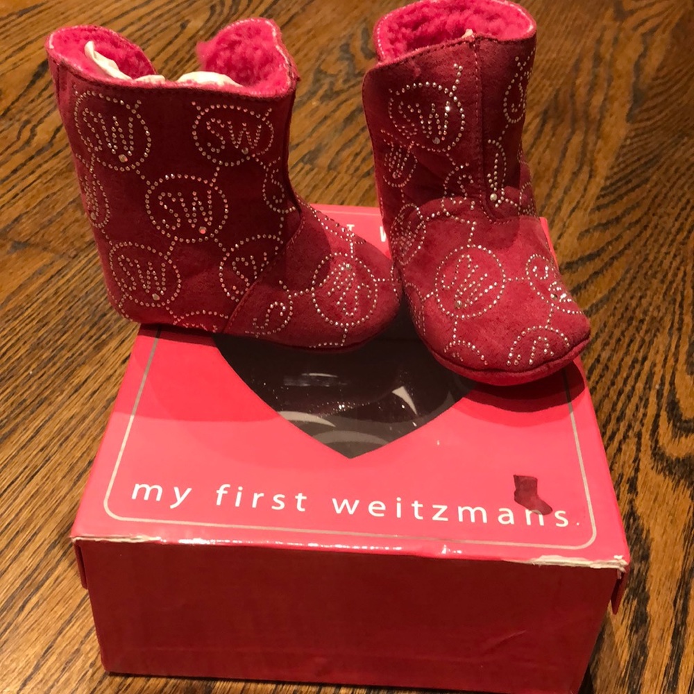 Girls Stuart weitzman pink booties
